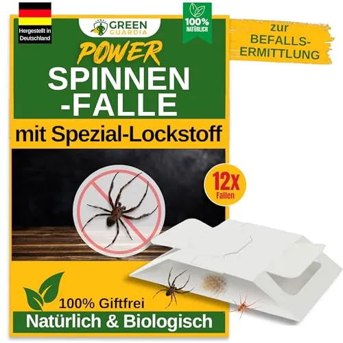 GREEN GUARDIA Spinnen Falle mit Spezial-Lockstoff