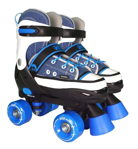 Best Sporting Rollschuhe für Kinder und Jugendliche, verstellbar, ABEC 7 Carbon blau 32 - 35 - Inliner für Kinder und Jugendliche, verstellbar von Größe 32 bis 35, mit ABEC 7 Kugellagern für ein schnelles und sicheres Fahrvergnügen.