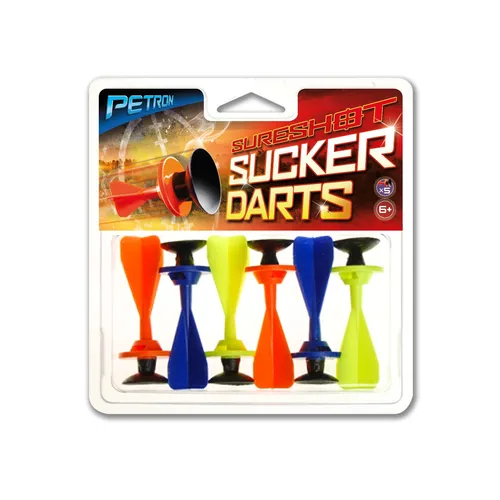 Petron 162/7 SURESHOT Sucker Darts Pfeile mit Saugnapf ca. 6cm Zubehör für Armbr