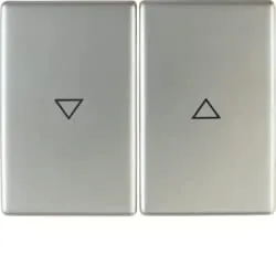 Tecla doble persiana K1,K5 acero