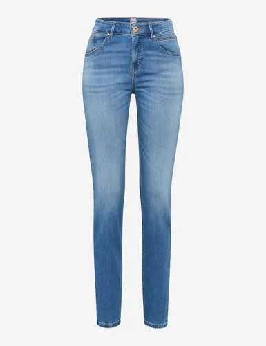 Brax Damen Five-Pocket-Hose SHAKIRA USED LIGHT BLUE, Gr. 36 - Modische Five-Pocket-Jeans im Slim Fit aus Free to Move Denim für optimalen Tragekomfort und Bewegungsfreiheit.