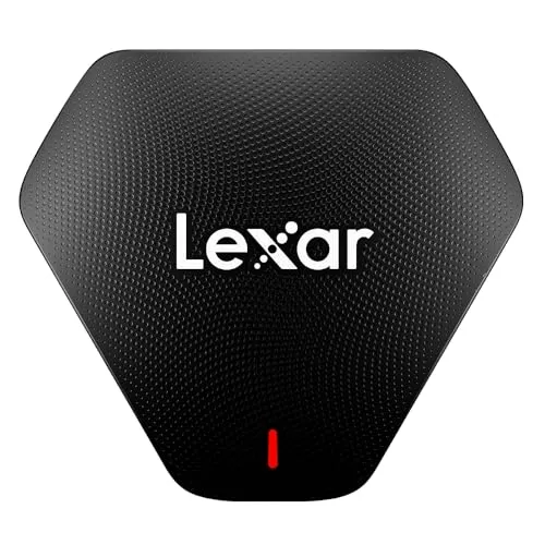 Lexar Professioneller Multi-Card 3-in-1 USB 3.1 Reader, unterstützt SD-, microSD- und CF-Karten (LRW500URBNA)