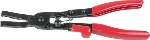 KS TOOLS Schlauchklemmenzange für selbstspannende Federbandschellen - Praktische Zange für müheloses Arbeiten mit Federbandschellen, ideal für Werkstätten und Hobbybastler.