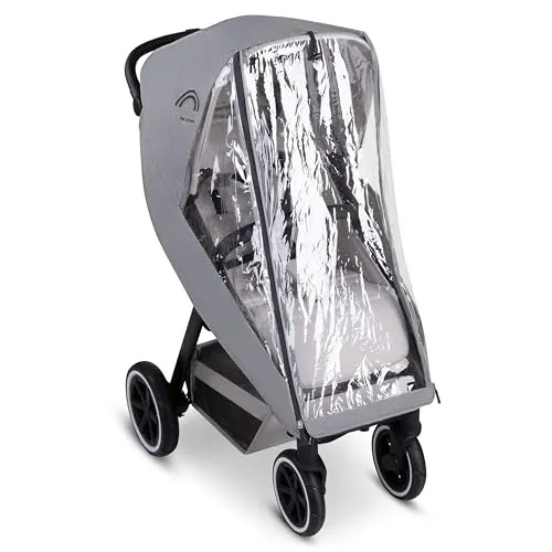 Seasons Sport - Grey 4 - Regen- & Windschutz für Kinderwagen, einfacher Ein- und Ausstieg ohne Abbauen und integrierte Reflektoren für mehr Sicherheit.