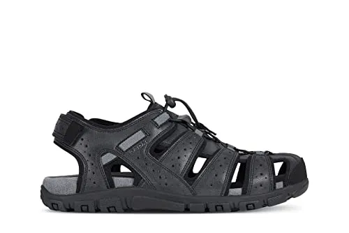 Geox Herren UOMO SANDAL STRADA B, Schwarz (Black C9999), 41 EU