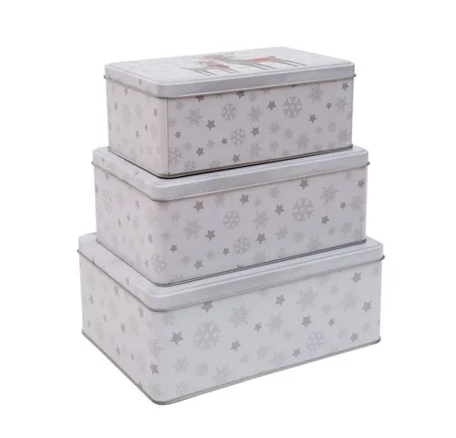 Haushalt International Keksdose, Metall, Set (3-tlg) von Haushalt International