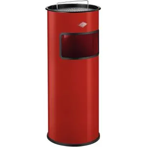 Wesco Kombi-Aschenbecher 150831-02, 24 Liter, rot in rot von Wesco