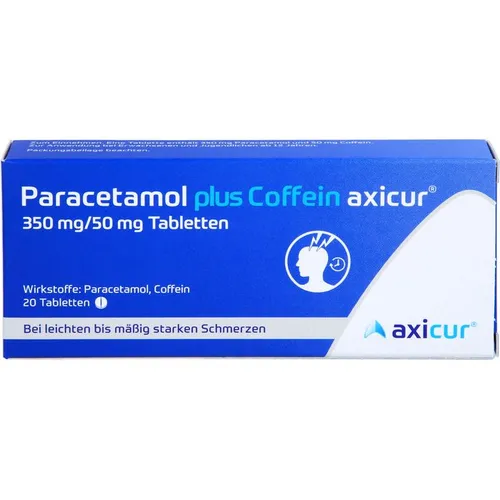 Paracetamol Plus Coffein Axicur 350 mg/50 mg Tabletten