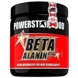 Powerstar Food - Beta Alanin 300 Kapseln - Sportnahrung mit 850 mg reinem Beta-Alanin pro Kapsel, unterstützt die Leistungssteigerung beim Training und kann Kribbeln und Hitzewallungen verursachen.
