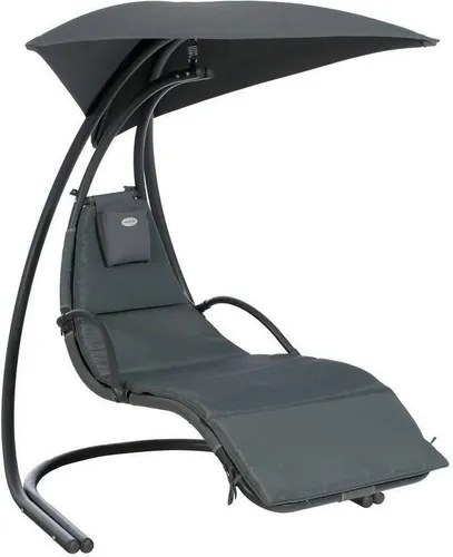 Hängesessel Mallorca Schiefergrau - Epoxidbeschichteter Stahl - Polyester - Texaline - Hespéride