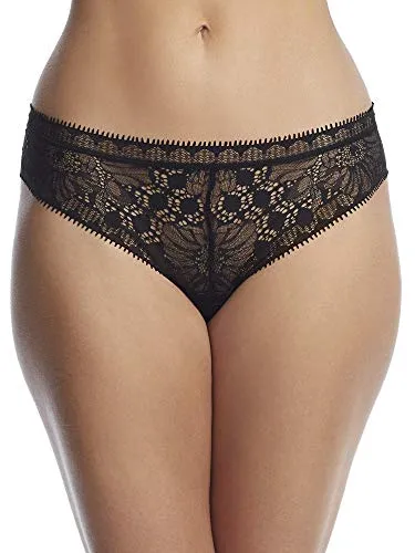 Chantelle Damen Day To Night Co Bas Std T. Tangahöschen - Funktionsunterwäsche mit hohem Beinausschnitt und weichem, elastischem Bund aus femininer Valencienne-Spitze, ideal für jeden Tag.