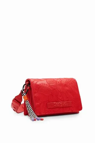 Desigual Women's Alpha Dortmund Flap Accessories PU Across Body Bag, Red