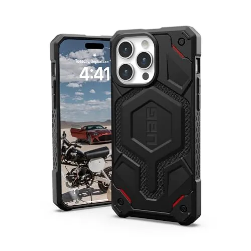 UAG Case Schutzhülle für iPhone 15 Pro Max - Robuste und schocksichere Handyhülle mit magnetischem Design, ideal für Schutz und Stil. Perfekt für aktive Nutzer!