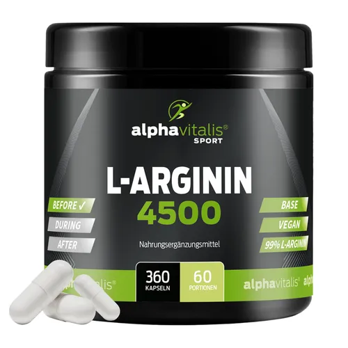 Alphavitalis® L-Arginin Base Kapseln 4500