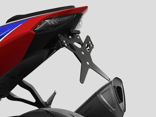 ZIEGER Kennzeichenhalter für Honda CBR 1000 RR-R Fireblade 2020-2022 - Hochwertige Kennzeichenhalterung aus pulverbeschichtetem Metall, perfekt für Straßenmotorräder. Inklusive Montagezubehör und 1 Jahr Herstellergarantie.