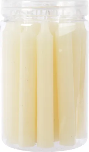 Kleine Spitzkerzen 10,5cm Ivory 22er Set Creme