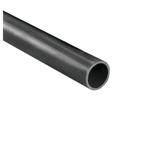 Boni-Shop Druckspülrohr PVC Druckrohr 25mm, 1m, 16 bar, PVC-U Druckleitung, grau