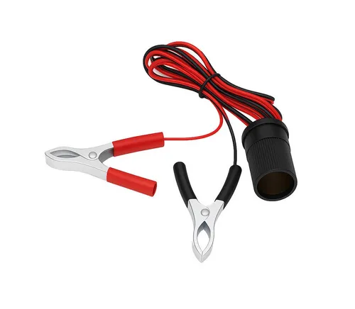 Bolwins Q46C 12V Auto Batterieklemme Zigarettenanzünder Verlängerungskabel KFZ Stromkabel