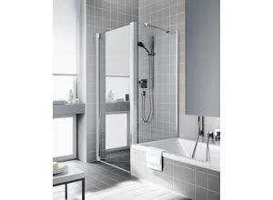 Kermi Seitenwand Raya TVD 0700x1600, silber mattglanz, ESG Opaco mit KermiClean, RATVD RATVD070161YK