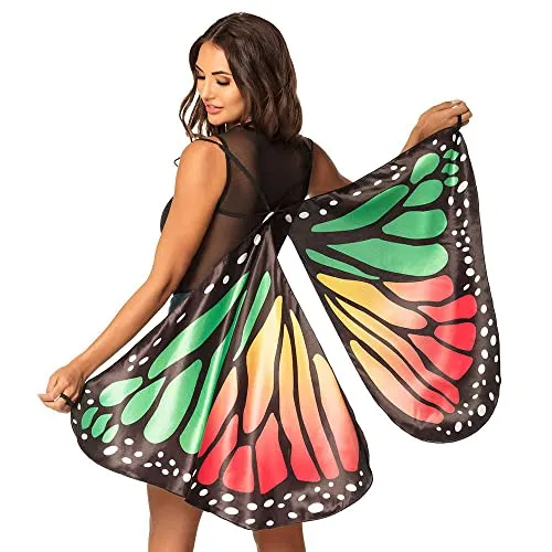 Boland 52877 - Schmetterling-Flügel, Größe 130 x 83 cm, Butterfly, Kostüm, Karneval, Mottoparty