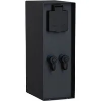 Paulmann 94700 Steckdosenverteiler 230 V, 24V 230mm Anthrazit - Steckdosen & Zubehör - Ideal für den Außenbereich mit IP44 Spritzwasserschutz, zusätzlich zwei 230V Steckdosen für vielfältige Gartenanwendungen.