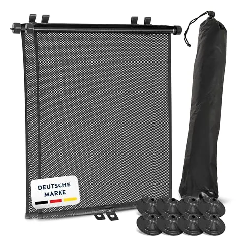 PAWNY Sonnenrollo Auto, Rollfunktion mit Flexibler Größeneinstellung und UV-Schutz (2er-Set), Sonnenschutz Auto Baby bis zu 40 x 60cm, Zubehör für Babys & Kinder