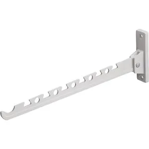 Metafranc Kleiderhaken 0250087, klappbar, weiß, Aluminium, Wandkleiderlüfter