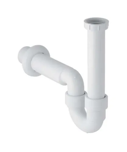 Geberit Röhrensiphon für Küchenspüle, 1 1/2 Zoll, Kunststoff - Geruchsverschluss für Küchenspülen, einfacher Einbau mit inkludierten Dichtungen und Gummirosette, langlebig und robust aus Kunststoff.