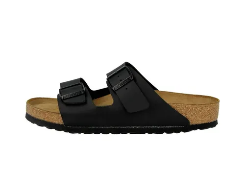 BIRKENSTOCK Arizona Weichbettung Gr. 42 - Pantoletten für Damen mit original BIRKENSTOCK-Weichfußbett für optimalen Komfort und Unterstützung, verstellbare Dornschnallen aus Metall für individuelle Passform.