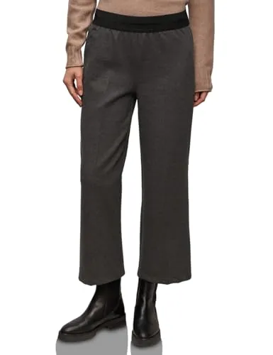 Street One Wide Leg Herringbone Hose Light Terra Mocha 34