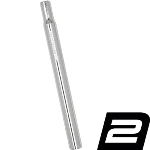 ERGOTEC Seat Post 29,4 x 300 cm, Kerze CNC Aluminium Silber
