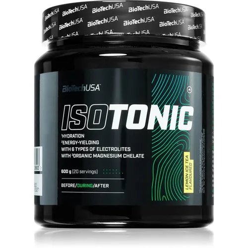 BioTechUSA Isotonic Sportgetränk mit Elektrolyten Geschmack Ice Tea Lemon 600 g