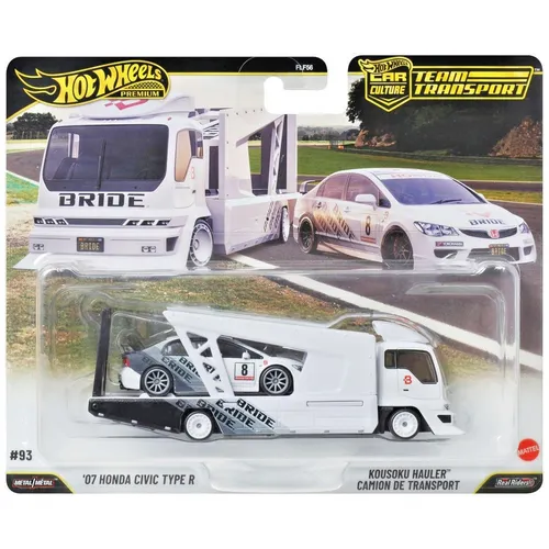 Hot Wheels 2007 Honda Civic Type R #93 Team Transport 2026 1:64 Modellauto