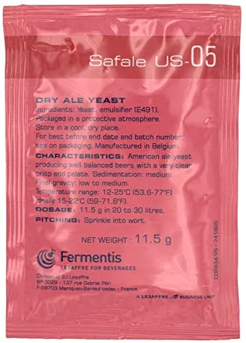 Fermentis Bierhefe US-05 W 34/70 S-33 S-23 obergärig untergärig (US-05)