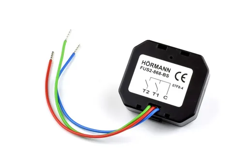 Hörmann 2-Kanal-Funksender FUS 2, BiSecur - Zweikanal-Funksender Unterputz FUS 2 für einfache Bedienung mit handelsüblichen Tastern, ideal für moderne Smart Home Anwendungen.