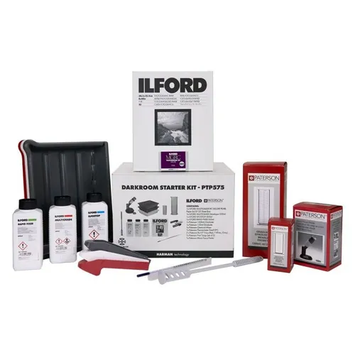 ILFORD PATERSON Dunkelkammer Starterkit - Komplettes Set für die Schalenverarbeitung, inklusive umfangreichem Zubehör für optimale Filmentwicklung