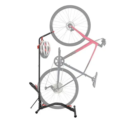 Cranit Fahrradständer RE97 – Freistehend, vertikal und horizontal verstellbar - Fahrradhinterbauständer für platzsparendes Verstauen, ideal für kleine Räume. Höhe von 109 bis 117 cm verstellbar, aus korrosionsbeständigem Kohlenstoffstahl für lange Lebensdauer.