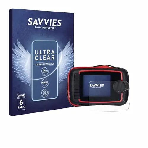 Savvies 6 Stück Schutzfolie für Snap-on Digital Multimeter Advanced EEDM596FK Displayschutz-Folie Ultra-Transparent