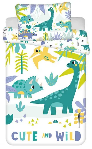 Kinderbettwäsche Dinosaurier, Renforcé, 2 teilig