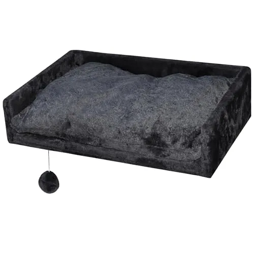 nanook Kratzbaum XL mit Liegemulde und Kuschelkissen - Kratzbäume & Möbel – Bequeme Liegemulde mit herausnehmbarem Kissen und Spielball, ideal für entspannte Katzenstunden.