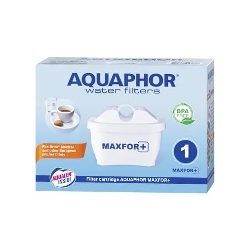AQUAPHOR MAXPHOR+ MAXFOR+ Wasserfilter-Kartusche Ersatzwasserfilter Filterkartusche 1er Pack für AQUAPHOR Time, Armethyst, Jasper, Onyx, Compact