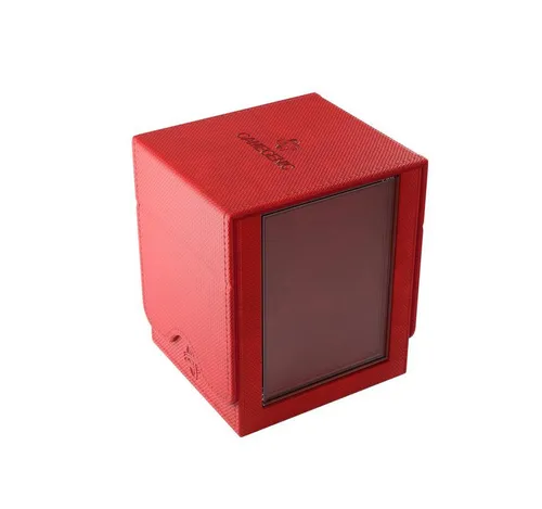 Squire PLUS 100+ XL Rot - Premium Deckbox für Commander - Sammelkarten Deckbox für Magic: The Gathering, bietet UV-Schutz, Slide Card Case und innovatives Design für einfaches Identifizieren des Decks.