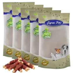 Lyra Pet® Kaurollen mit Entenbrust natur 5 kg - Hundefutter: Premium Kaurollen mit fettarmer Entenbrust für langanhaltenden Kauspaß. Ideal für Training und Belohnung, 100% natürlich und ohne Zusatzstoffe!