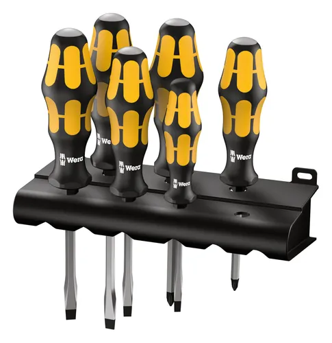 Wera Schraubendreher-Satz 6tlg. Schlitz + PZ - 05018287001 - Schraubendreher-Sätze mit ergonomischem Griff für optimalen Komfort und Präzision beim Schrauben.