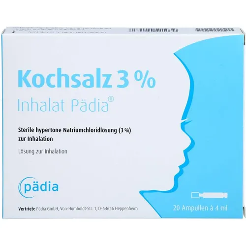 Kochsalz 3% Inhalat Pädia Ampullen 20 St