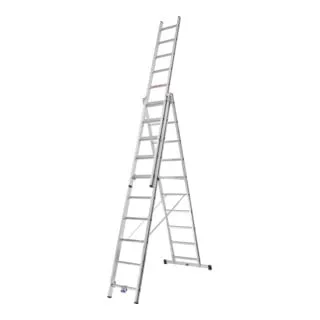 Hymer Alu-Pro Allzweckleiter dreiteilig, 3x10 Sprossen von HYMER