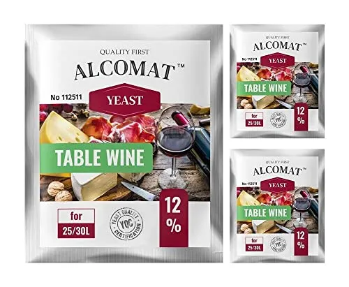 Alcomat Weinhefe 3er Pack von Alcomat