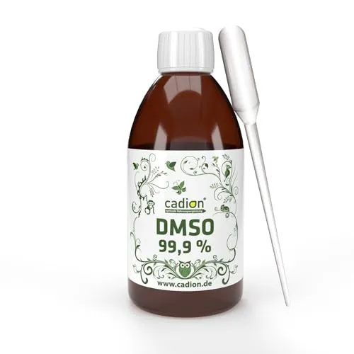DMSO 99,9% DIMETHYLSULFOXID - 100 ml - pharmazeutische Reinheit (Eur. Ph.) Glasflasche mit HDPE - Tropfer + HDPE - Pipette
