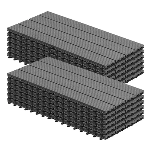 Woltu WPC-Fliesen 30x60cm, 12 St. von WOLTU