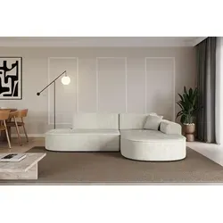 ALTDECOR Ecksofa MARI-L1 - L-Form Hellgrau 232x163 cm - Ecksofa in L-Form, bietet hohen Sitzkomfort und ist ideal für gemütliche Abende. Hochwertige Polsterung und modernes Design machen es zum perfekten Blickfang für Ihr Wohnzimmer.